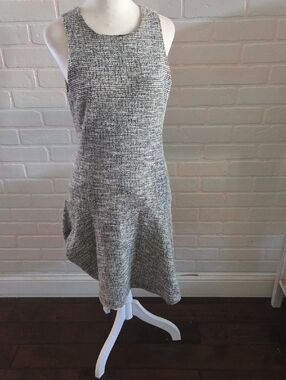 Banana Republic Grey Tweed Sleeveless Mini Dress